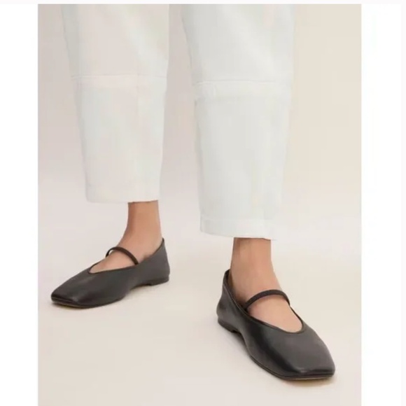 Everlane The Utility Barrel Pant Organic Cotton Bone Ecru Size 4 - Picture 4 of 14